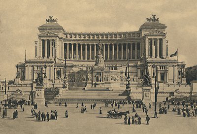 Rome - Piazza di Venezia. Monument voor Victor Emmanuel II, 1910 door Unbekannt