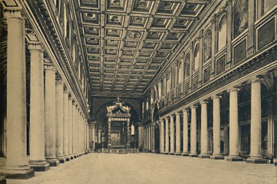 Roma - S. Maria Maggiore. Hoofdnave door Unbekannt