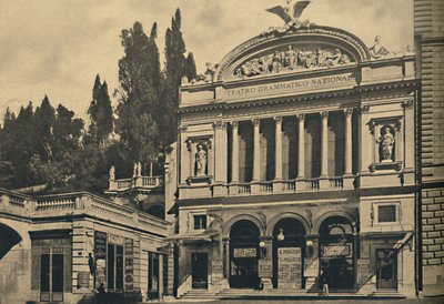 Roma - Via Nazionale. Nationaal Dramatisch Theater en Colonna Villa, 1910 door Unbekannt