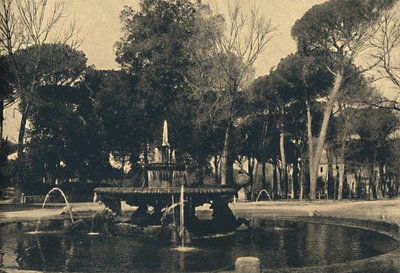 Villa Borghese - Fontein van de Zeepaarden, 1910 door Unbekannt