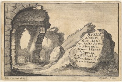 Romeinse Ruïnes, tweede versie van titelpagina door Unbekannt