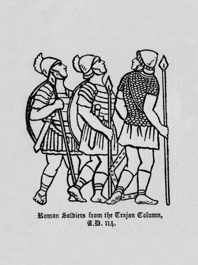 Romeinse Soldaten van de Zuil van Trajanus A.D. 114, 1910 door Unbekannt