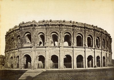 Romeins amfitheater, Nîmes, Frankrijk, late 19e of vroege 20e eeuw door Unbekannt