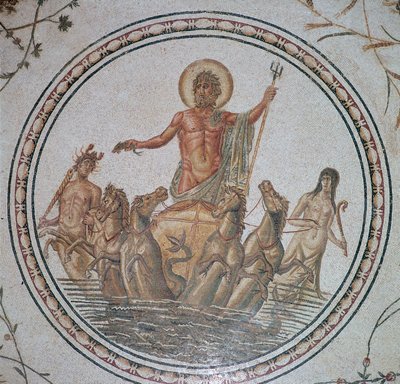 Romeins mozaïek van de triomf van Neptunus, 2e eeuw door Unbekannt