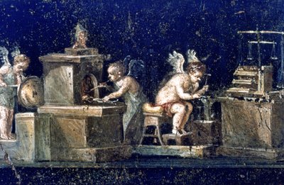 Romeinse muurschildering, Huis van de Vettii Pompeii, Italië door Unbekannt