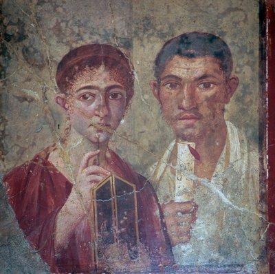 Romeins portret van Terentius Neo en zijn vrouw, 1e eeuw door Unbekannt