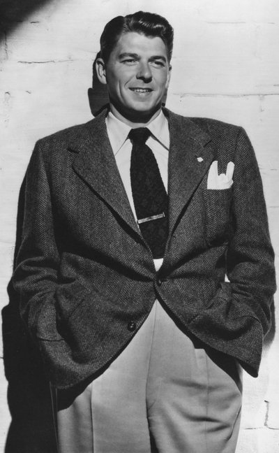 Ronald Reagan, 40e president van de Verenigde Staten van Amerika, ca. 1940s door Unbekannt