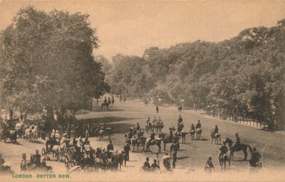 Rotten Row, Londen, ca. 1900 door Unbekannt