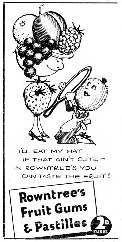 Rowntrees Fruit Gums en Pastilles, 1938 door Unbekannt