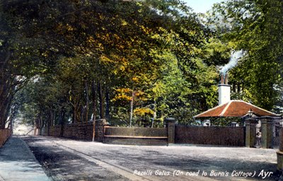 Rozelle Gates, op weg naar Burns Cottage, Ayr, Ayrshire door Unbekannt
