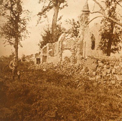 Verwoeste kapel, 1914-ca. 1918 door Unbekannt