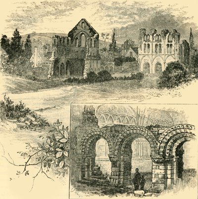 Ruïnes van Wenlock Priory, 1898 door Unbekannt