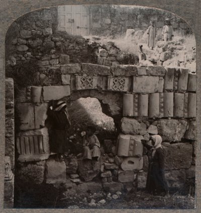 Ruïnes van het Huis van Lazarus, ca. 1900 door Unbekannt