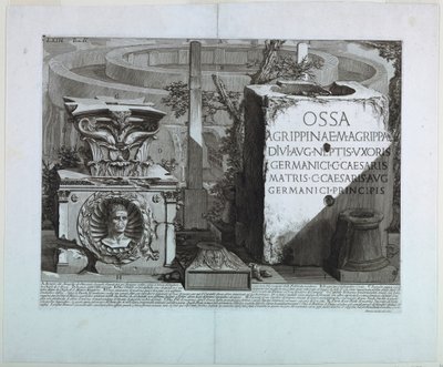 Ruïnes van het mausoleum van Octavianus Augustus, Le Antichita Romane II door Unbekannt