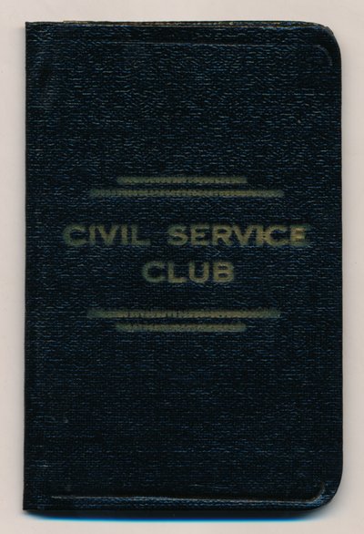 Regels van de Civil Service Club, ca. 1953 door Unbekannt