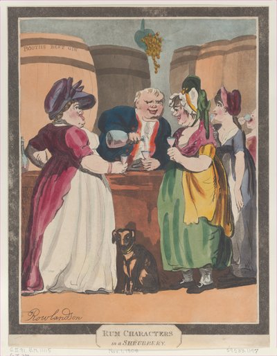 Rare figuren in een struikgewas, 1 november 1808 door Unbekannt