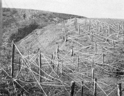 Russische prikkeldraadversperringen, Russisch-Japanse Oorlog, 1904-1905 door Unbekannt
