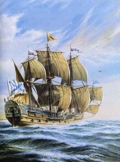 Russisch linieschip Poltava, 1712 door Unbekannt
