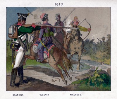 Russische soldaten van 1813, 19e eeuw door Unbekannt