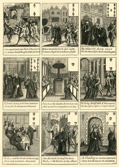 Sacheverell-kaarten, c1872 door Unbekannt