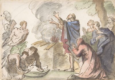 Offer van Noach, 18e eeuw door Unbekannt