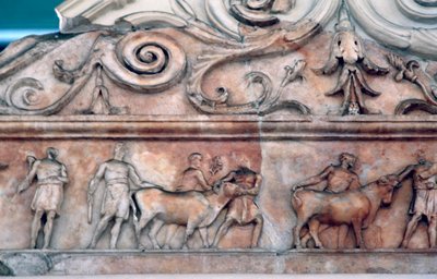 Offerscène op de Ara Pacis, Rome door Unbekannt
