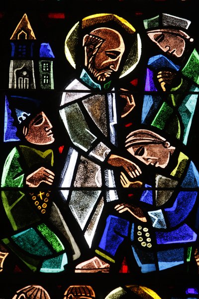 Saint-Corentin kathedraal, Quimper glas-in-lood: Sint Paulus, Quimper, Frankrijk door Unbekannt