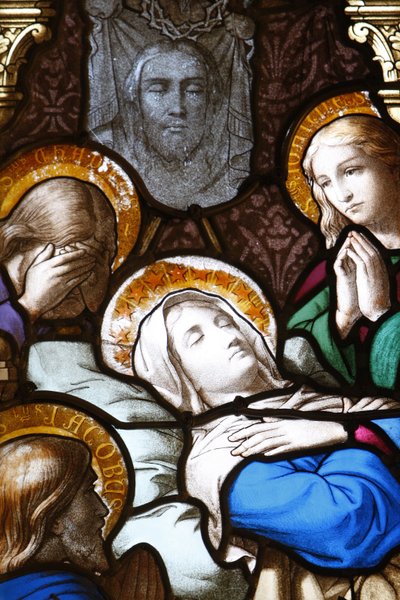 Kathedraal van Saint-Corentin, Quimper glas-in-lood: de Ontslaping, Quimper, Frankrijk door Unbekannt