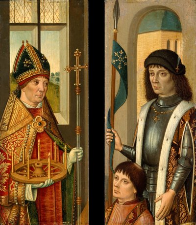 Sint Donatianus, Sint Victor presenteert een schenker door Unbekannt