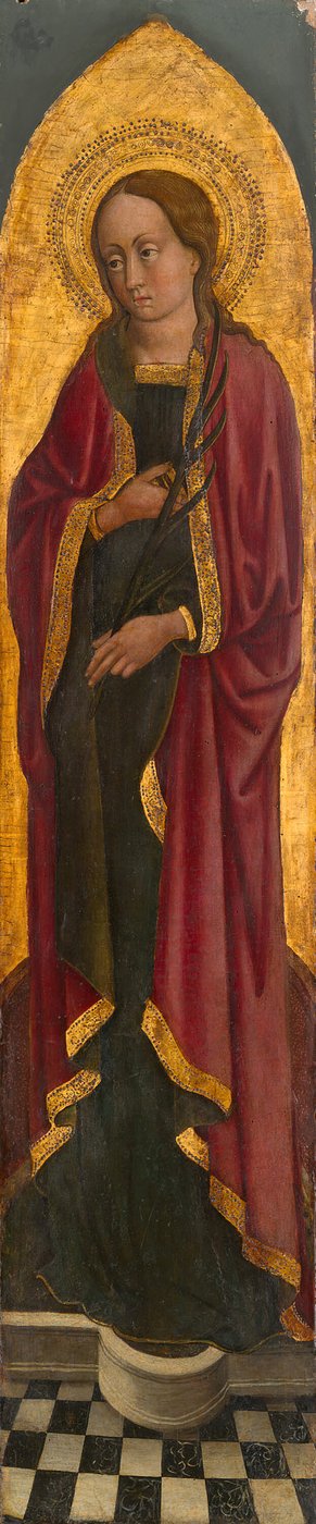 Sint Giustina van Padua van een Augustijns altaarstuk, 1450-1475 door Unbekannt