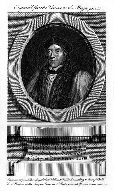 Sint John Fisher, Engelse katholieke bisschop, kardinaal en martelaar, 1748 door Unbekannt