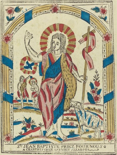 Sint Johannes de Doper bid voor ons, ca. 1820 door Unbekannt