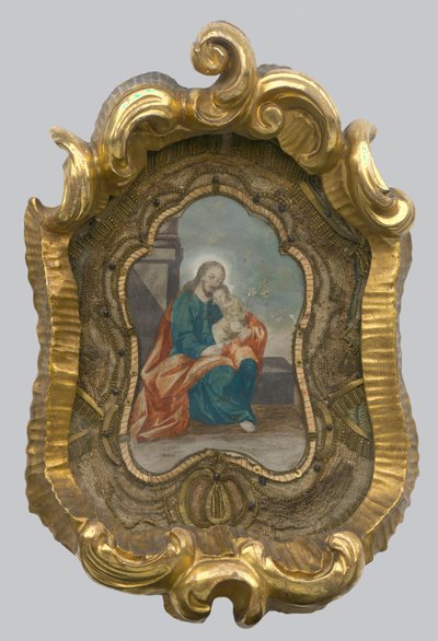 Sint Jozef met Jezus door Unbekannt