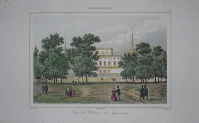 Sint-Michaëlkasteel in Sint-Petersburg, begin 19e eeuw door Unbekannt