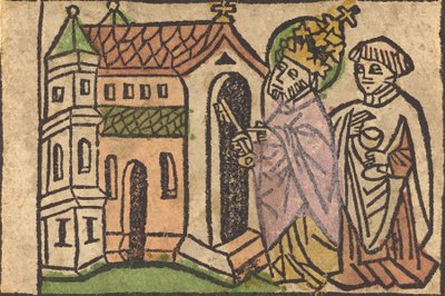 Heilige Petrus als stichter van de kerk door Unbekannt