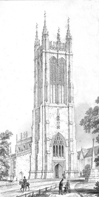 Sint-Pieterskerk, Evercreech, Somerset, c1850s door Unbekannt