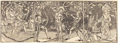 Heiligen Christoffel, Sebastiaan en Rochus door Unbekannt