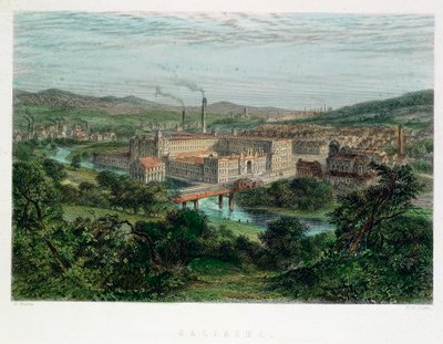 Saltaire, Yorkshire, 19e eeuw door Unbekannt