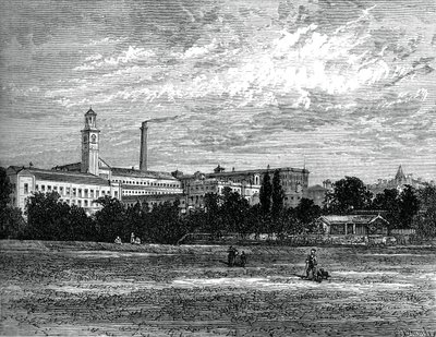 Saltaire fabrieken, ca. 1880 door Unbekannt