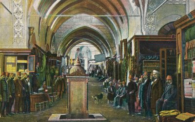 Salut de Constantinople - De Grote Bazaar, ca. 1900 door Unbekannt