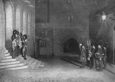 Groeten van de koningssleutels bij de Tower of London, ca. 1903 door Unbekannt