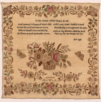Sampler, 1800s door Unbekannt