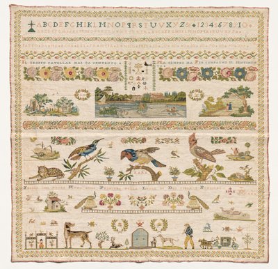 Sampler, 1821 door Unbekannt