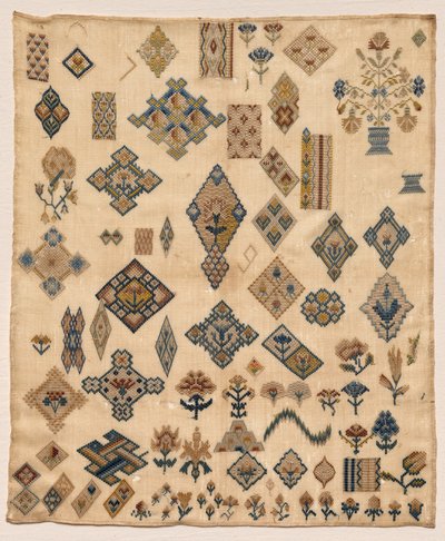 Sampler, late 1800s door Unbekannt