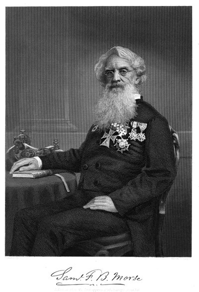 Samuel Finley Breese Morse, Amerikaanse kunstenaar en uitvinder, 1872 door Unbekannt