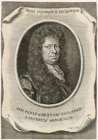 Samuel Pepys, Engelse griffier van de Marine Raad en dagboekschrijver, 1666 door Unbekannt