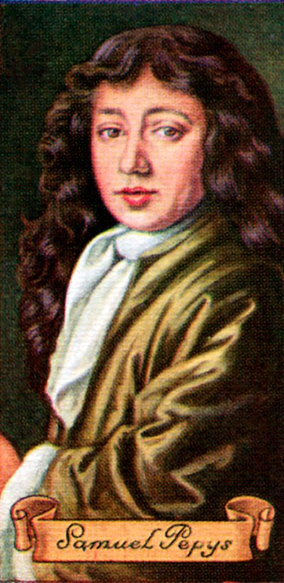 Samuel Pepys, uit een serie sigarettenkaartjes, 1935 door Unbekannt