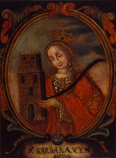 Santa Barbara, ca. 1680-1690 door Unbekannt