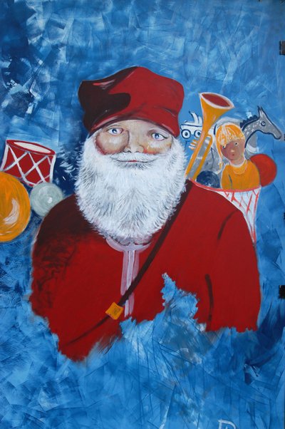 Kerstman, Parijs, Frankrijk door Unbekannt