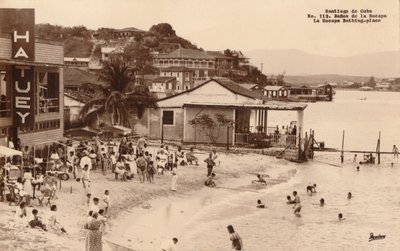 Santiago de Cuba. La Socapa badplaats, Cuba door Unbekannt